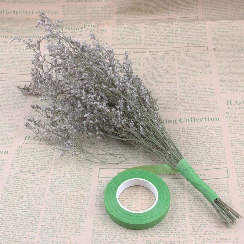 JFFX 4 Rolls Floral Tape 1/2" Wide 30 Yards/Roll Floral Tapes for Bouquet Stem Wrap and Flowers Making Craft Projects (Light Green) - Image 4